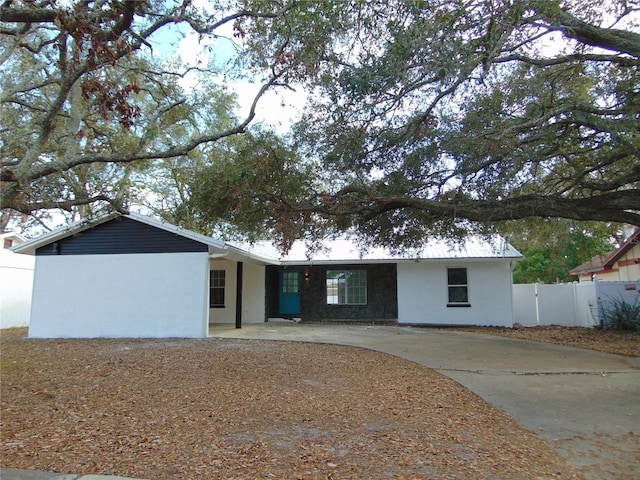 view of ranch-style house