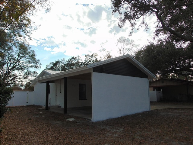 view of side of home