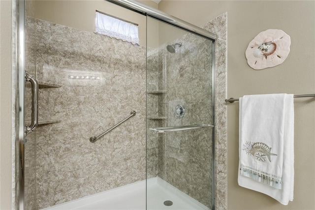 bathroom with walk in shower