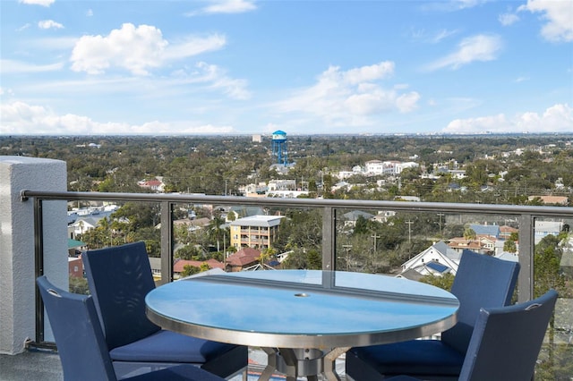 view of balcony