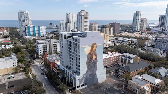 view of city featuring a water view