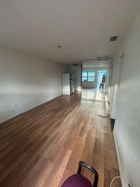 hall featuring hardwood / wood-style flooring