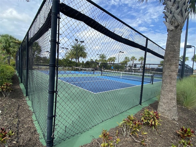 view of tennis court