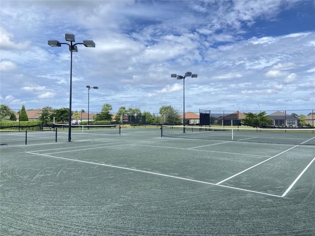 view of tennis court