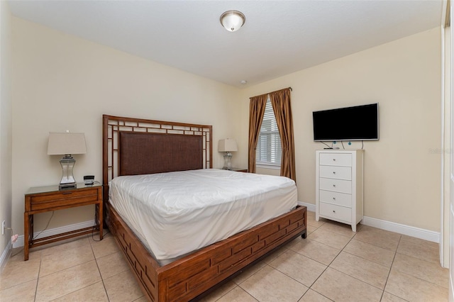 view of tiled bedroom