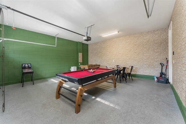 recreation room featuring billiards