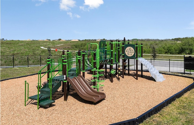 view of jungle gym