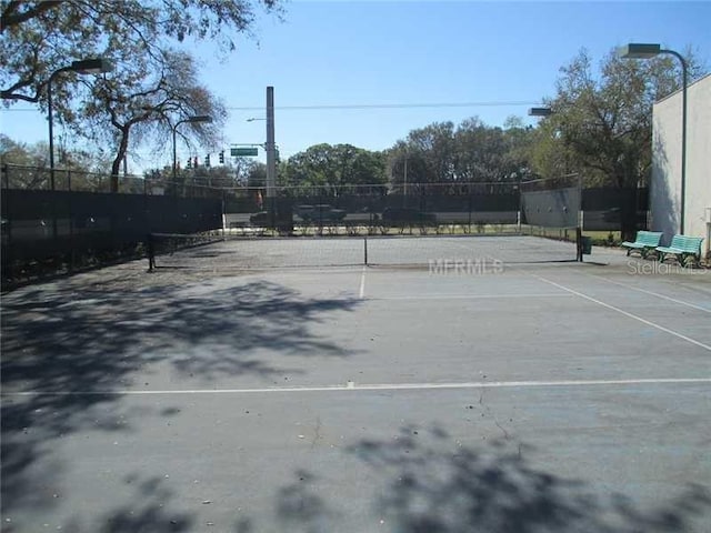 view of tennis court