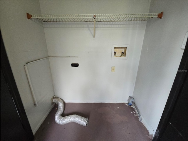 laundry room with hookup for a washing machine