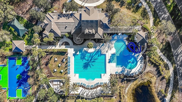 birds eye view of property