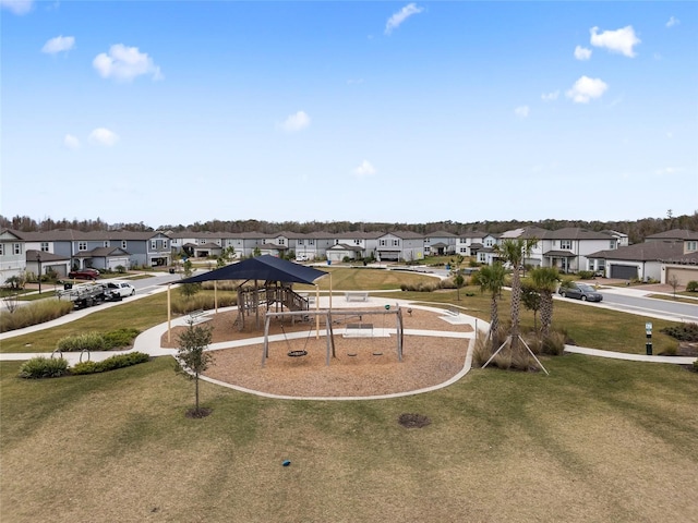 exterior space with a playground