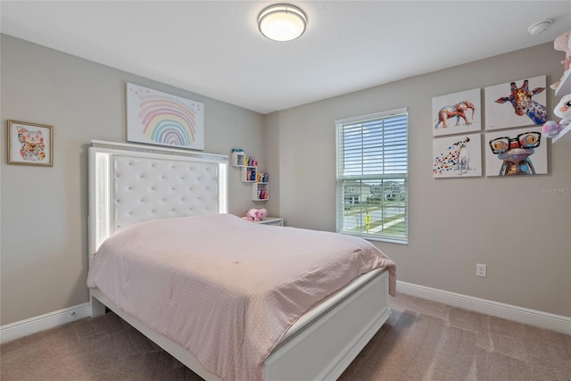 bedroom featuring carpet flooring