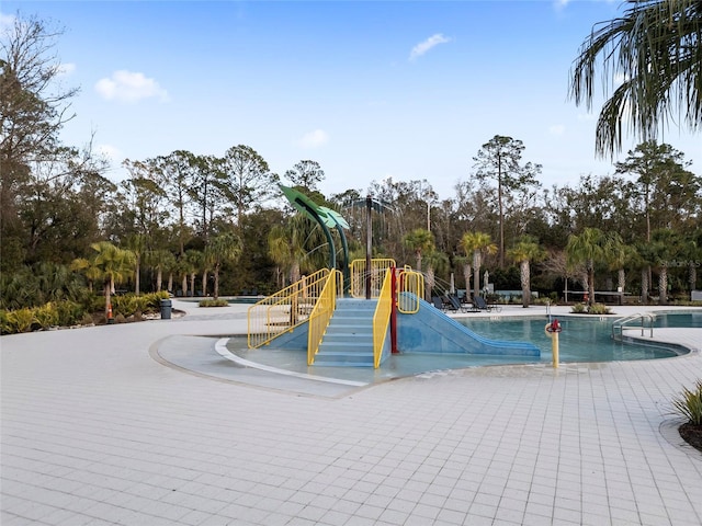 view of jungle gym