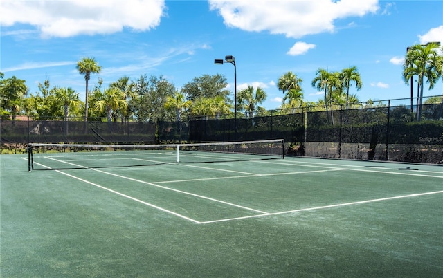 view of tennis court