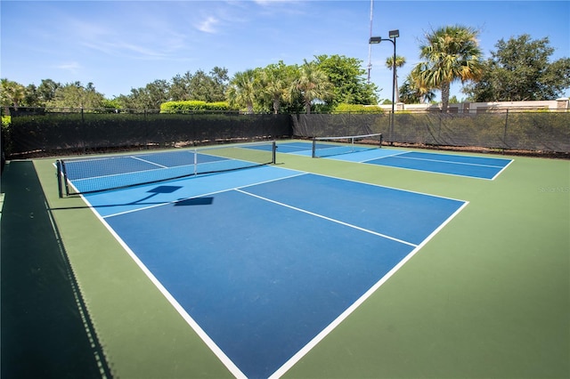 view of tennis court