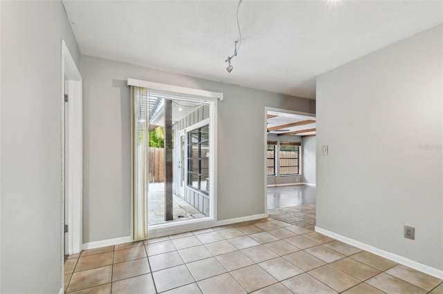 view of tiled empty room