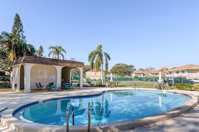 view of pool with a patio