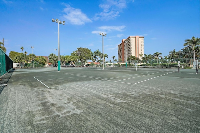 view of sport court