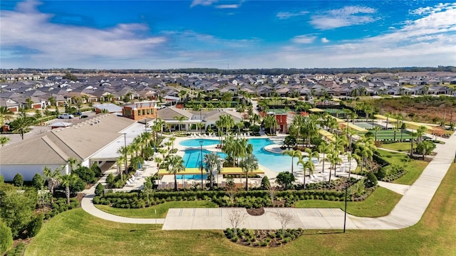 birds eye view of property