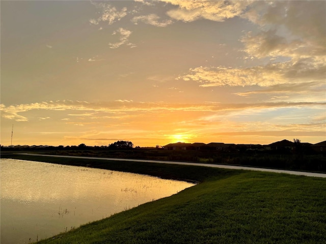 property view of water