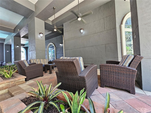 700 S Harbour Island Blvd Unit 226, Tampa, FL 33602 - view of patio with ceiling fan
