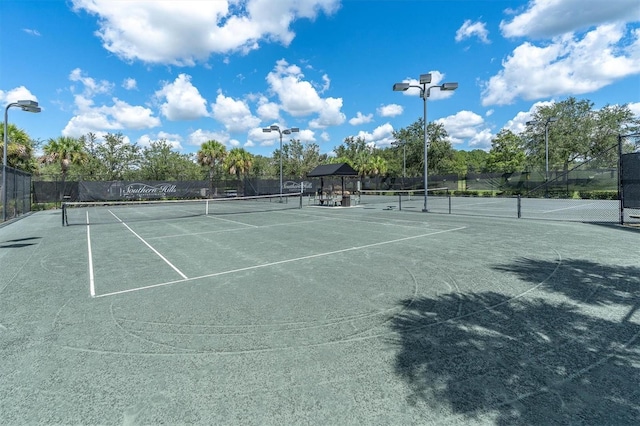 view of sport court