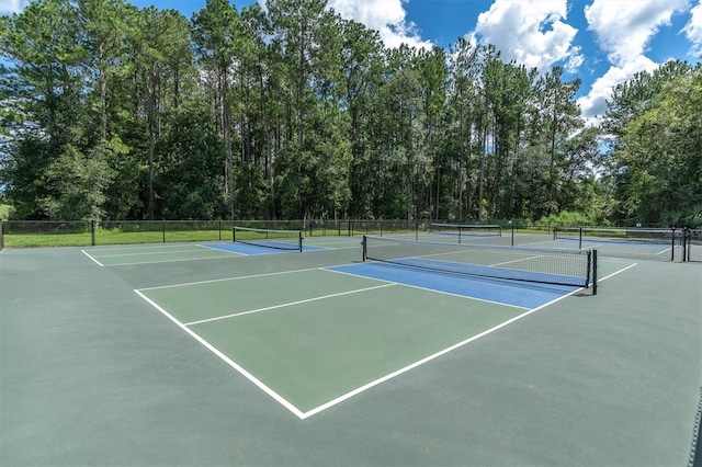 view of sport court featuring basketball court