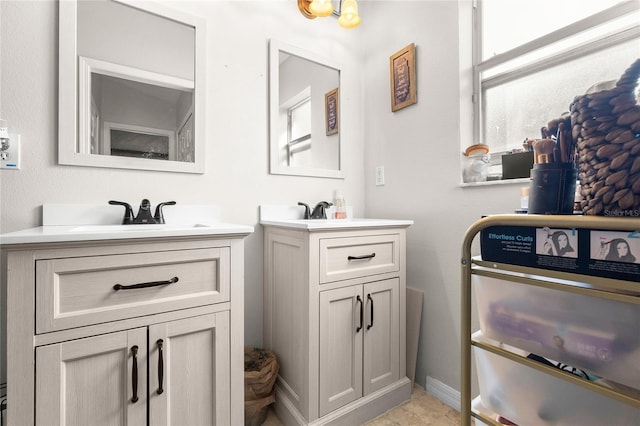 bathroom with vanity