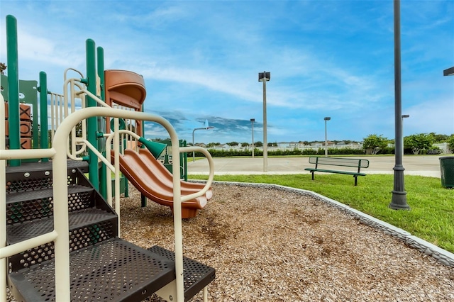 view of jungle gym