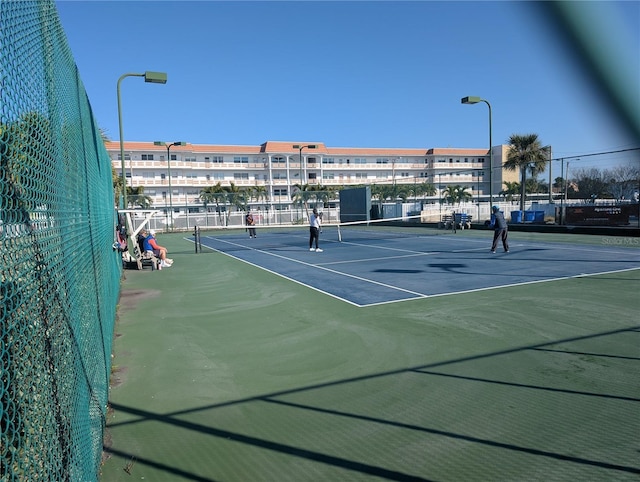 view of sport court with basketball court