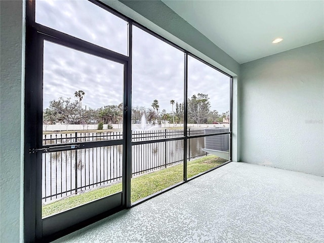 view of sunroom / solarium