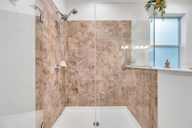 bathroom with walk in shower