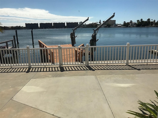 view of water feature