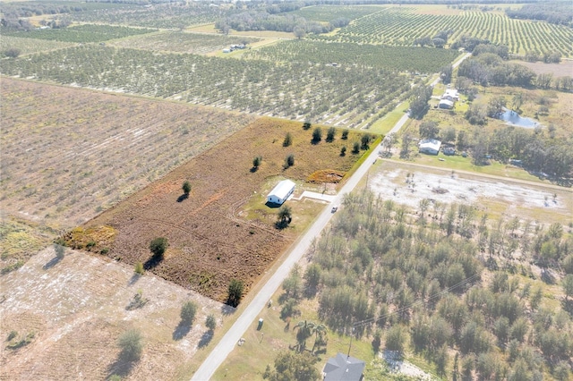 bird's eye view featuring a rural view