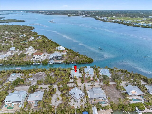 79 Palm Dr, Placida, FL 33946 - birds eye view of property featuring a residential view and a water view