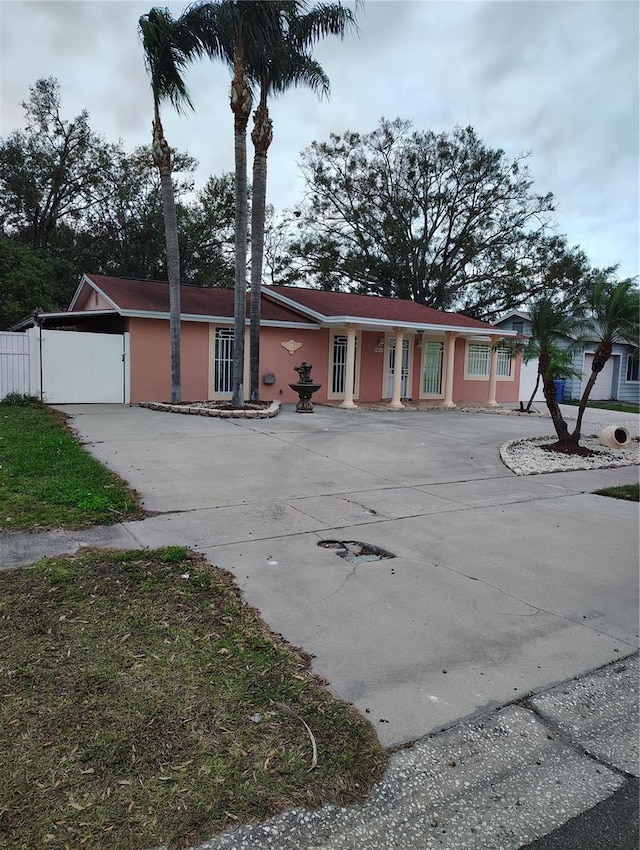 view of ranch-style home