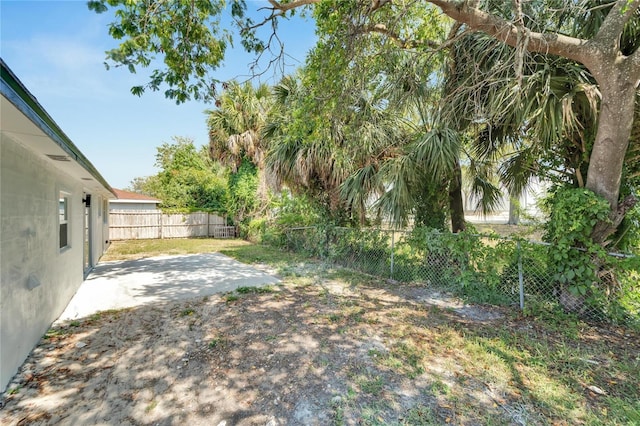 view of yard featuring a patio