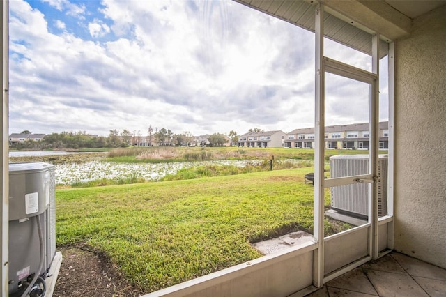 view of sunroom