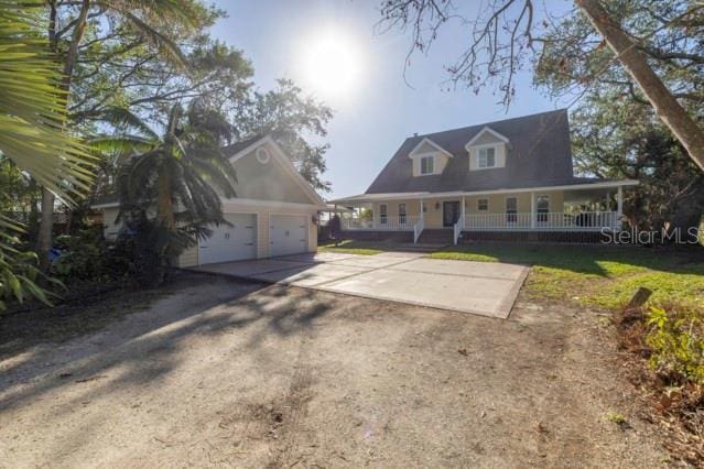 view of front of home featuring a porch