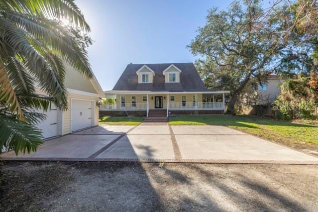 view of front of house with a porch