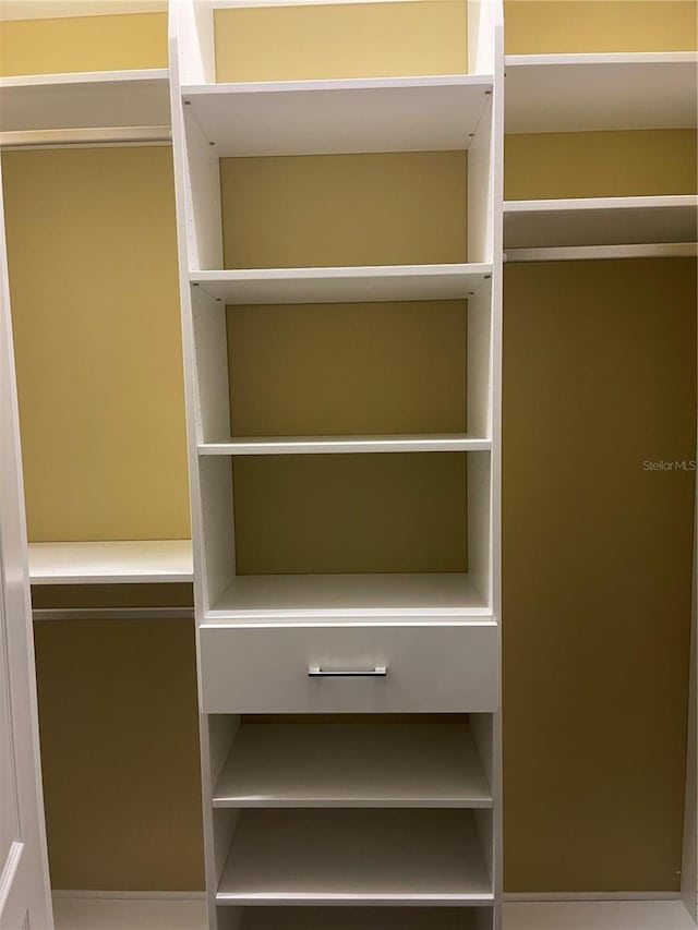 view of closet