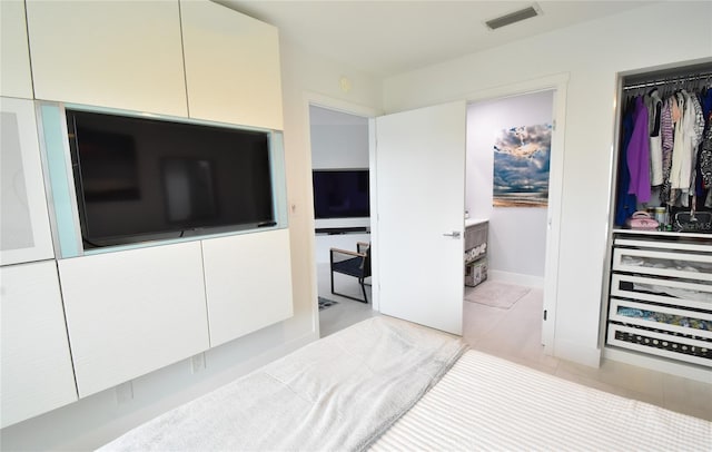 view of tiled bedroom