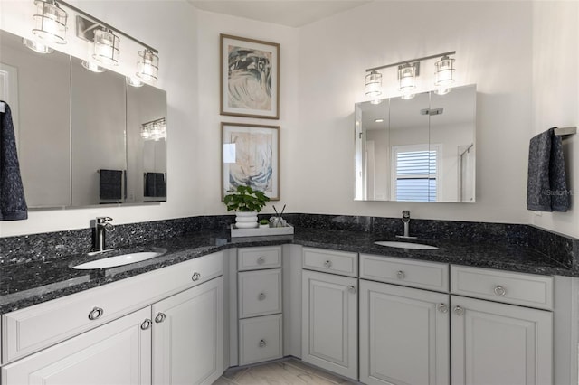 full bathroom with vanity