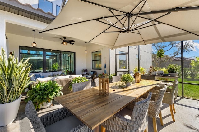 view of sunroom / solarium