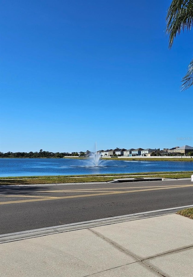 view of water feature