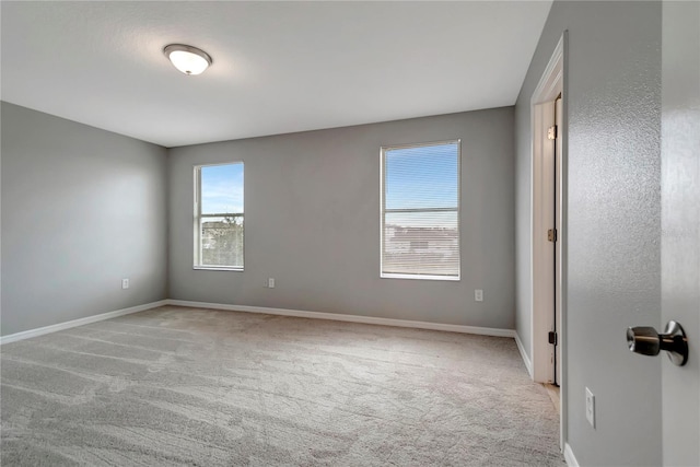 view of carpeted empty room