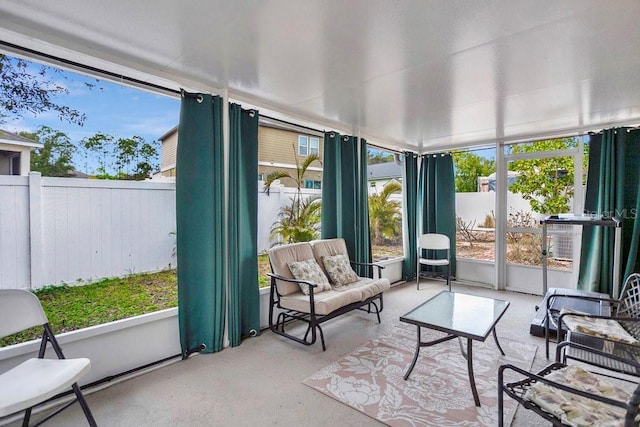 view of sunroom / solarium