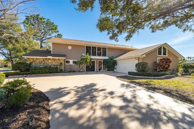 view of front of home featuring a garage