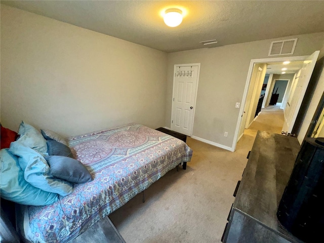 bedroom with carpet