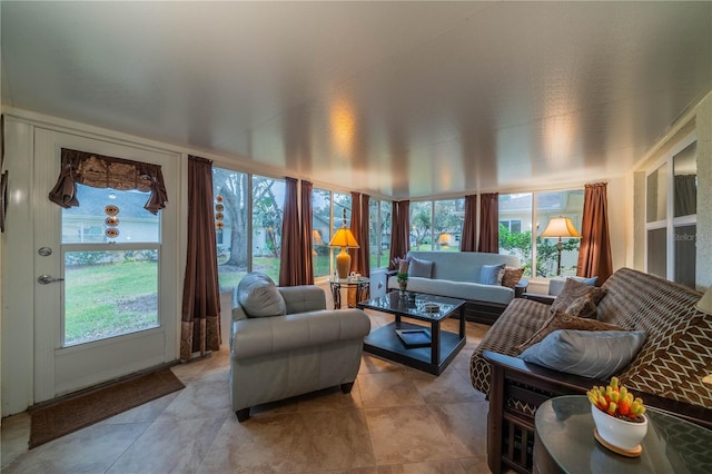 view of sunroom / solarium